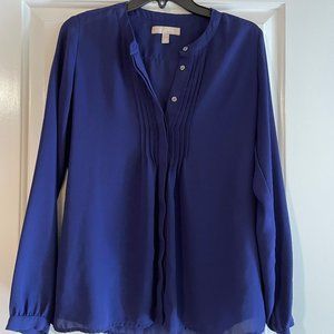 Banana Republic indigo blouse XS